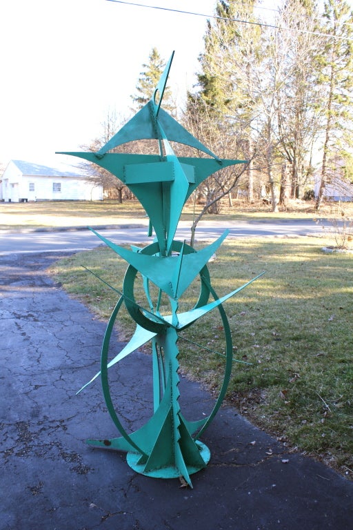 American Monumental Waylande Gregory Iron Bird Sculpture