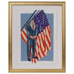 Vintage Headless Leader Painting by Artfux