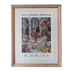 Pier Augusto Breccia signed exhibition poster