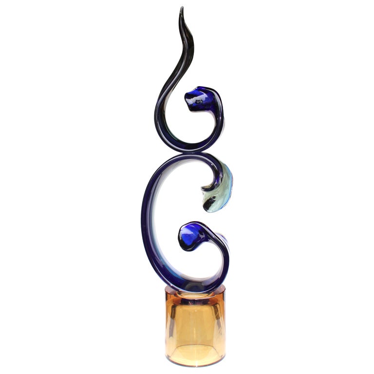Glass sculpture for Oggetti by Cammozzo & Raffaeli Ars Murano