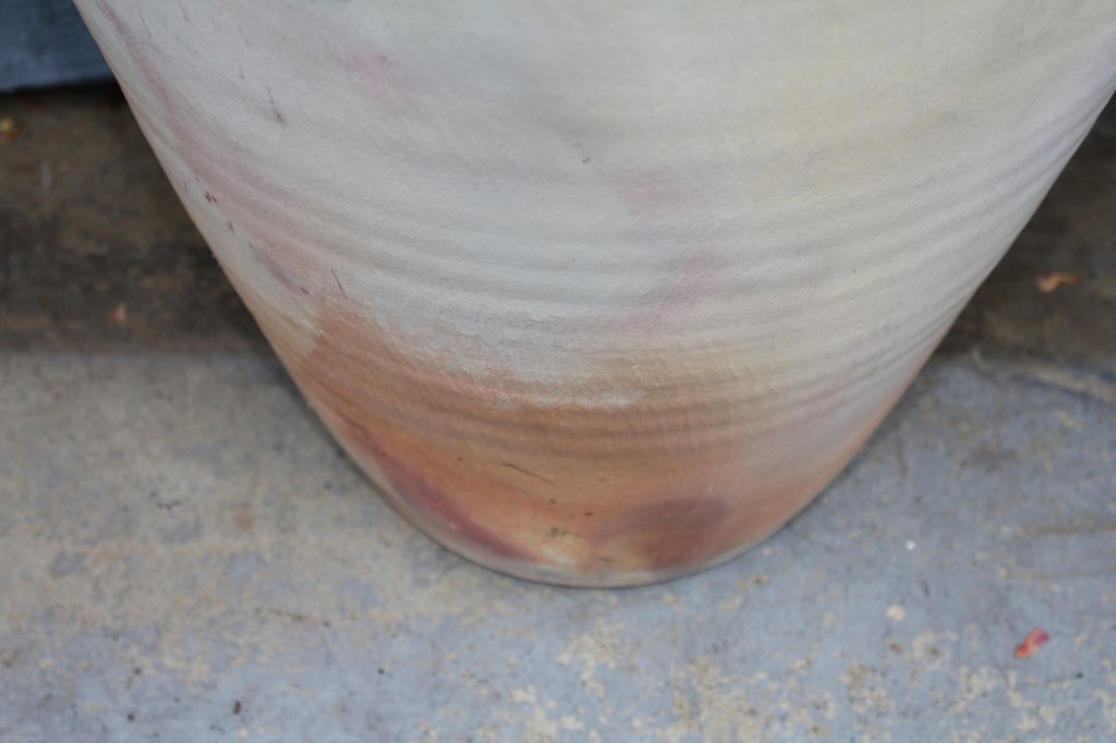 Hand-Crafted Impressive large raku fired floor vase 