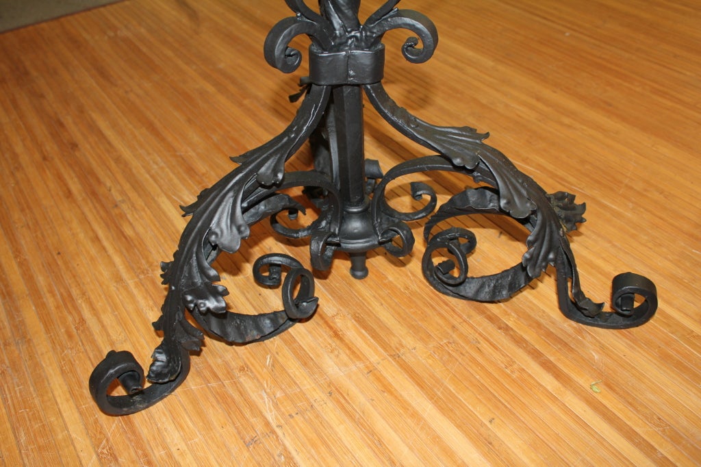 20th Century Iron table in the manner of Samuel Yellin w/ dragon
