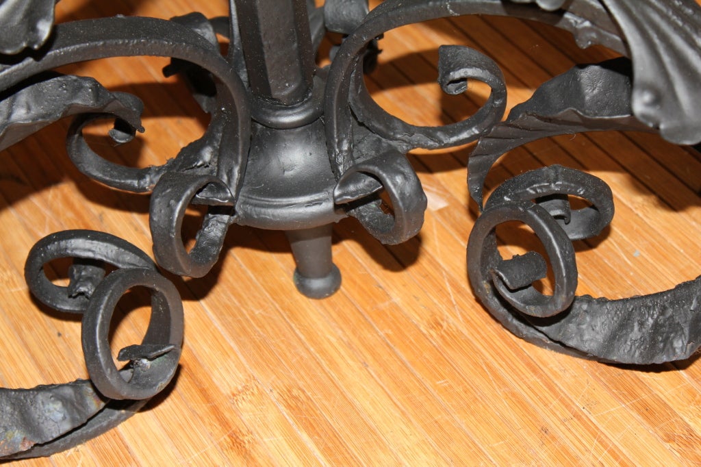 Iron table in the manner of Samuel Yellin w/ dragon 2