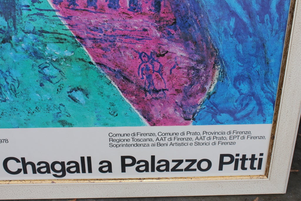 Chagall Exhibition Poster for a Pitti Palace Exhibition, 1978 1