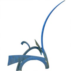 Elegant Herbert Kallem large iron sculpture
