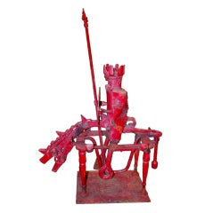 Herbert Kallem 1965 Large Scale Red Iron Knight