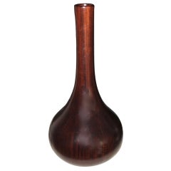Vintage Artisan American Craftman's hand turned vase