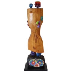 Whimsical Wood Sculpture by Noted NJ Artist Fred Schumm