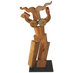 Whimsical Wood Sculpture by Noted Artist Fred Schumm