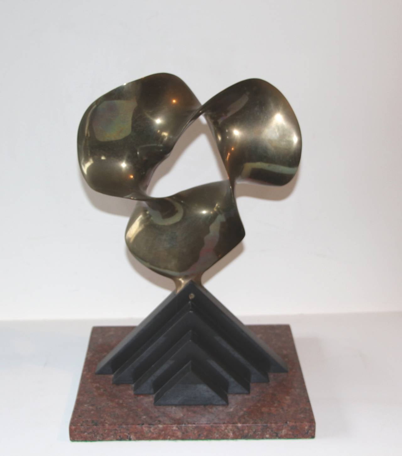 Fred Schumm Bronze, Wood and Marble Sculpture, 1989