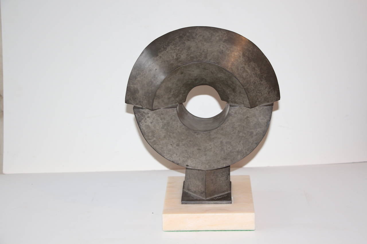 Late 20th Century Nicely Patinated Bronze Sculpture by Noted Artist Fred Schumm