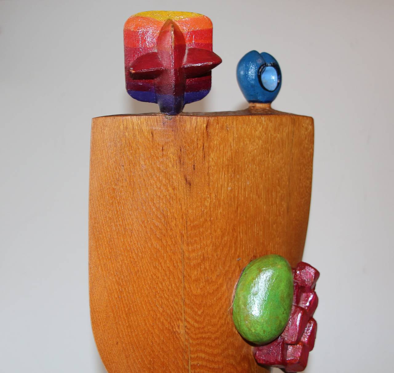 Whimsical Wood Sculpture by Noted NJ Artist Fred Schumm For Sale 2