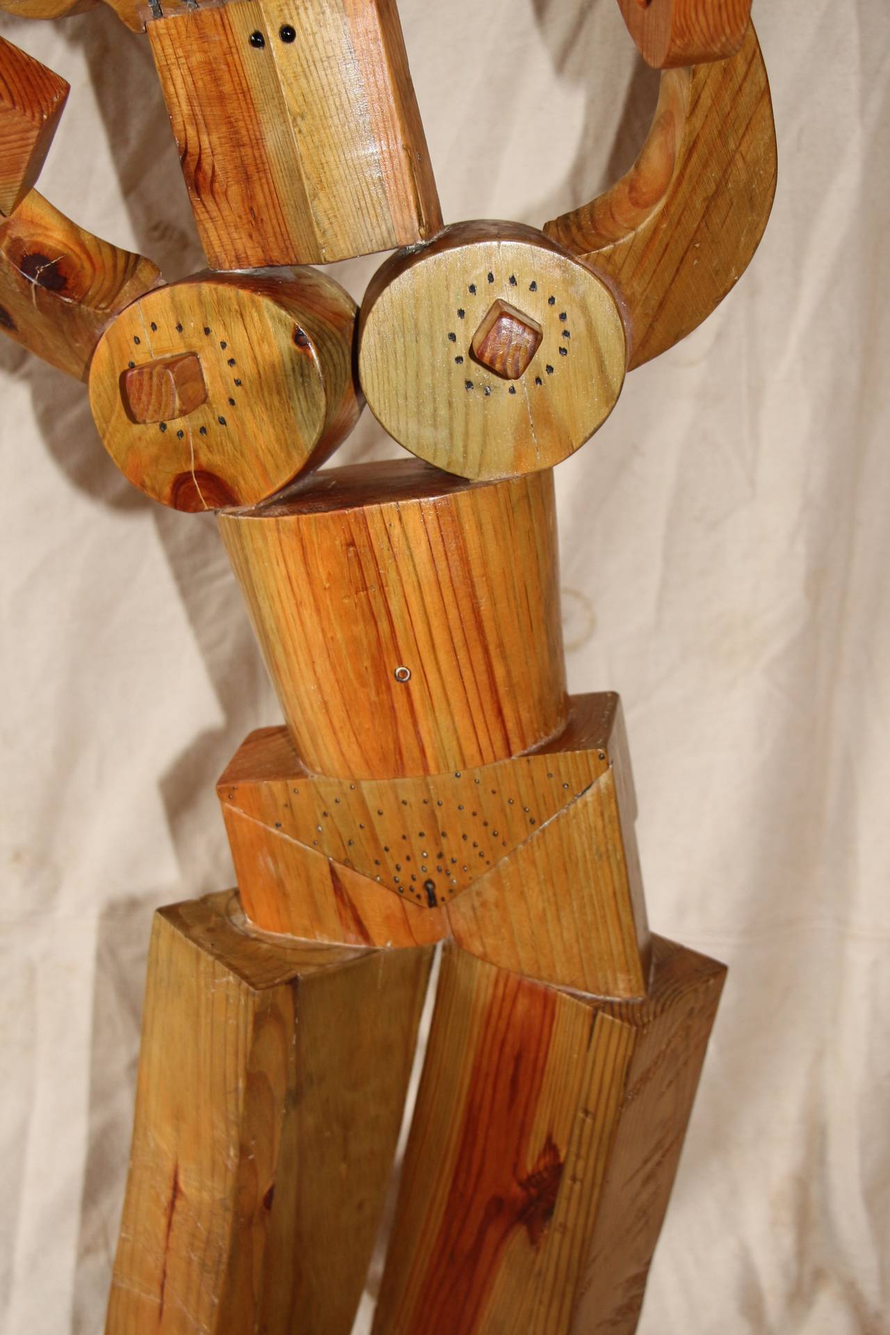 Whimsical Wood Sculpture by Noted Artist Fred Schumm
