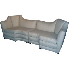 Custom made 1940's  Elegant 2 part sofa