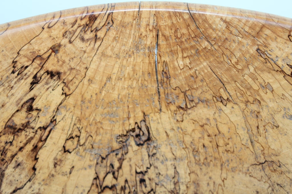 Artisan Hand Turned Exotic Burl Wood Bowl 1