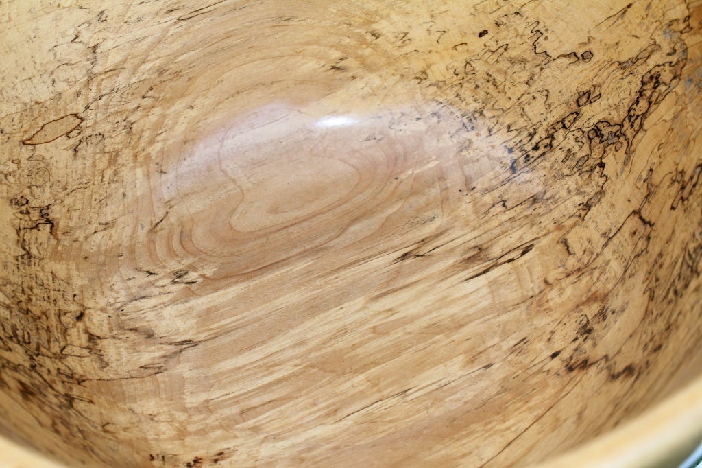 Artisan Hand Turned Exotic Burl Wood Bowl 4