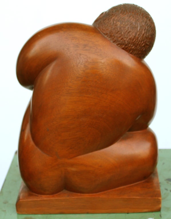 A whimsical and wonderful smiling fat man or buddha type figure by the noted American sculptor John Rood (1902-1974) this sculpture is signed and dated 1940 on the base. A great work of art.

A brief bio of the artist follows:


A sculptor,