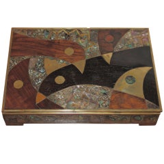 Pretty Mexican Box With Exotic Inlays