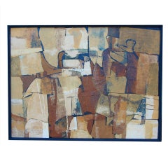 Used William McCloy collage "STONE WALL"