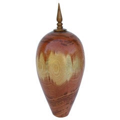 Stunning Hand-Turned Honey Locust Vase John Mascoll 7