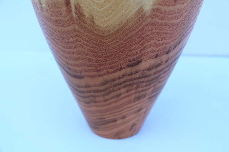 black locust wood vase
