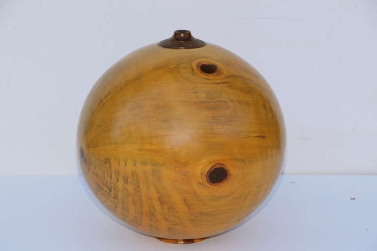 American Norfolk Island Pine Hand-Turned Vessel John Mascoll