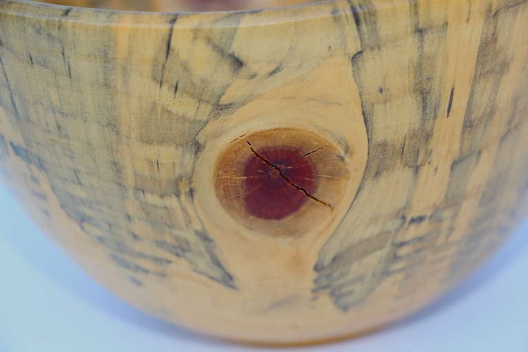 American Hand Turned Wood Bowl By Martha Fraser