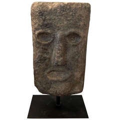 Abstract hand carved stone sculpture