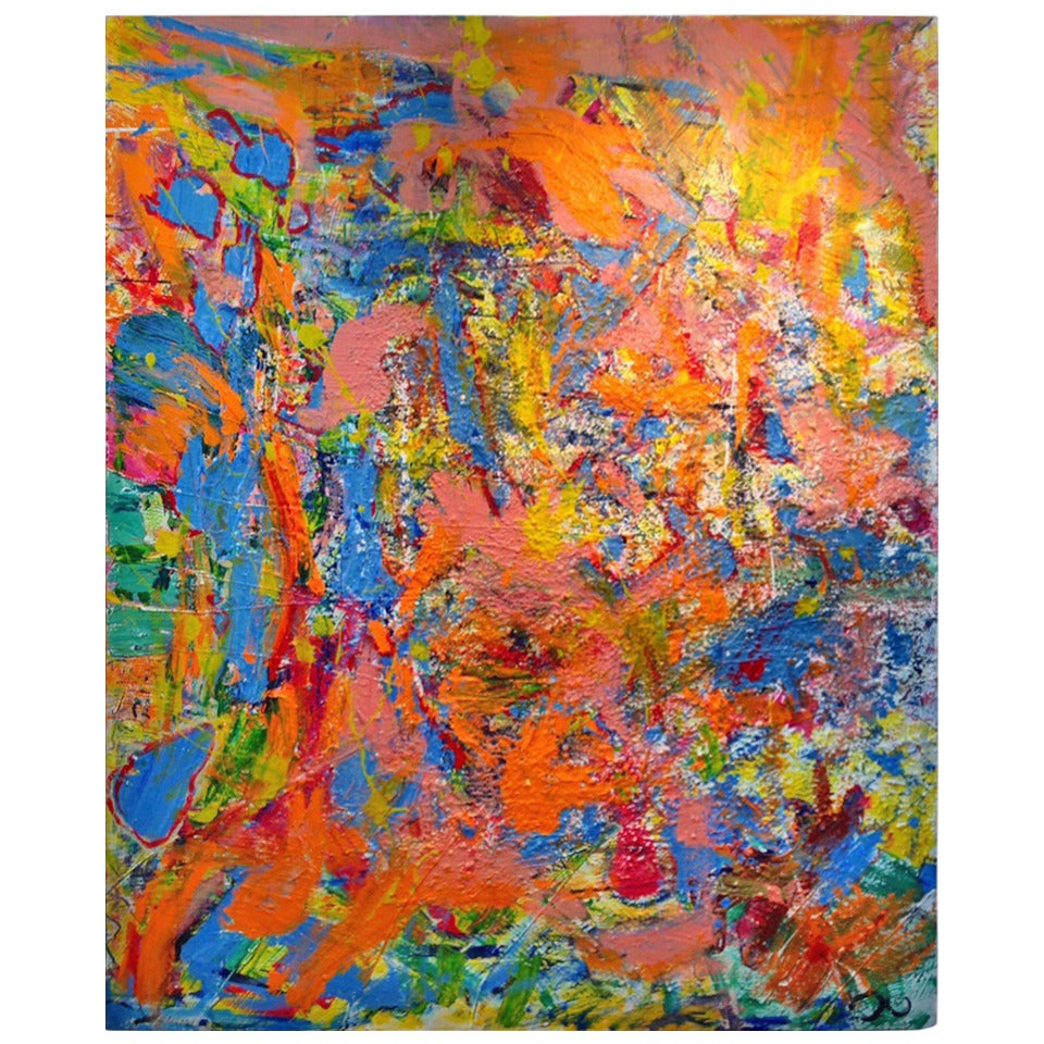 Large Vibrant Abstract Collage