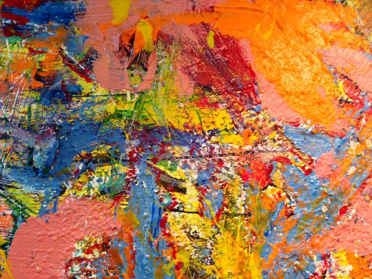 Unknown Large Vibrant Abstract Collage