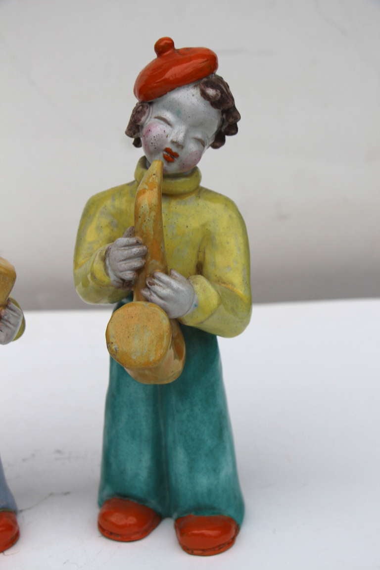 Secessionist Figures by Hungarian Maria Rahmer In Good Condition For Sale In Palm Springs, CA