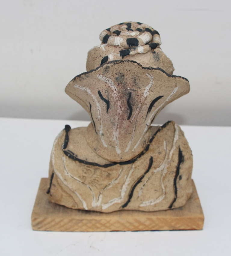 Dama a la Noche 1985 ceramic by Gadu In Good Condition For Sale In Palm Springs, CA