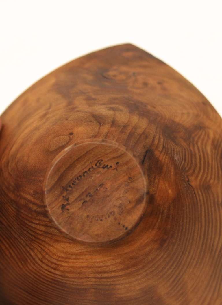 Wood Beautifully turned Redwood Burl by Paul Maurer vessel
