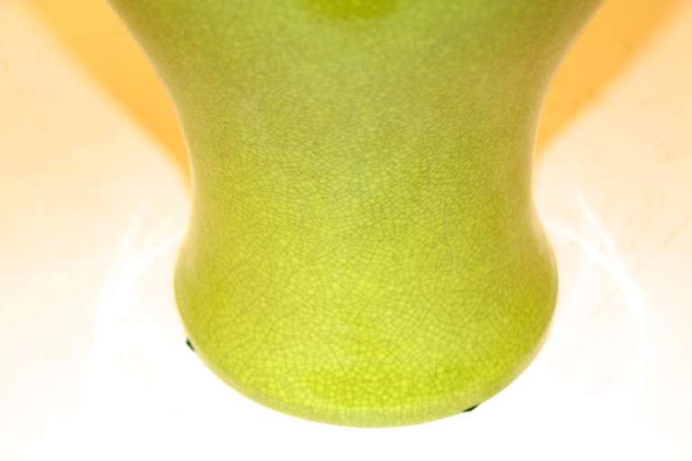 lime green pottery