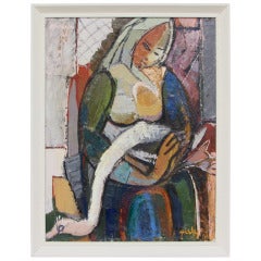 Great Cubist Latvian Painting
