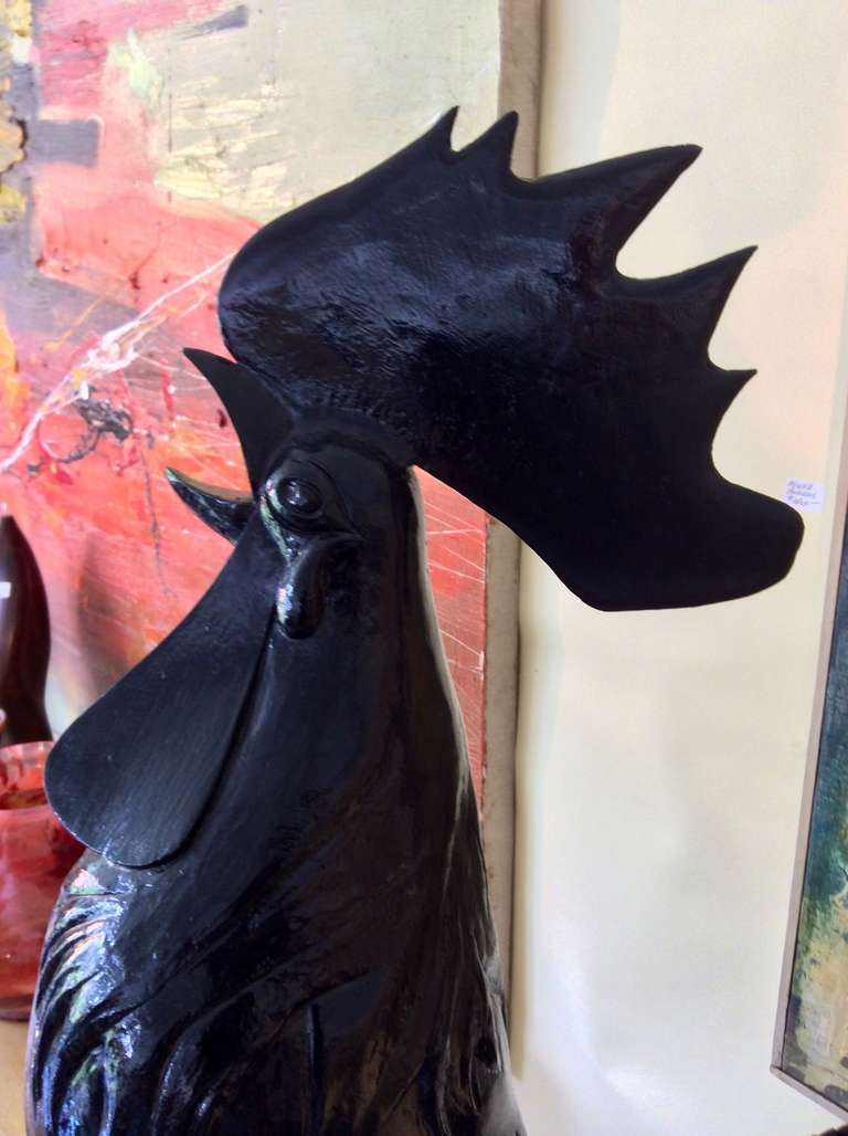 20th Century Eliiott Offner Bronze Rooster