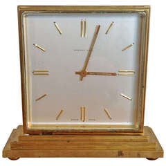 Retro Tiffany & Co Bronze 2 Sided Partners Clock Serviced