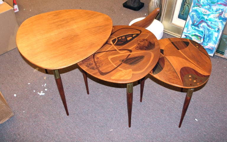 Beautiful suite of Fabry nesting tables