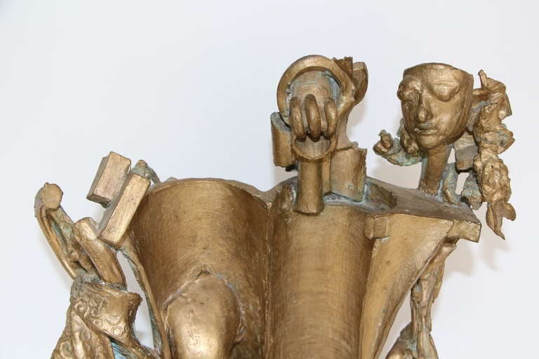 Surreal Bronze Sculpture by Noted Czech Artist Francis Storek