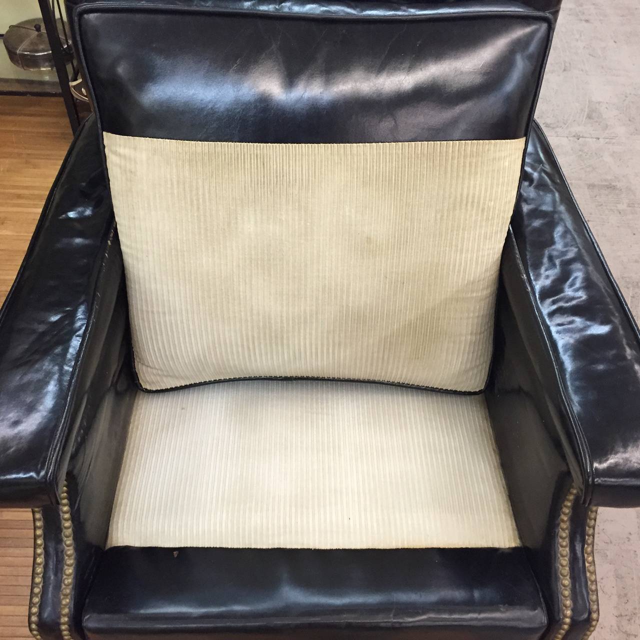 Patent Leather Club Chair 5