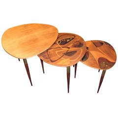 Beautiful suite of Fabry nesting tables