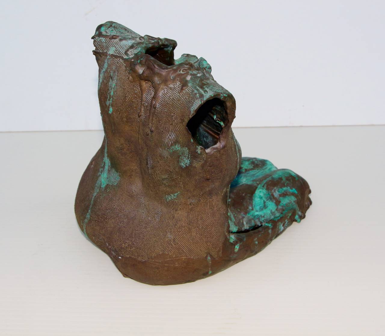 20th Century Bronze nude woman torso