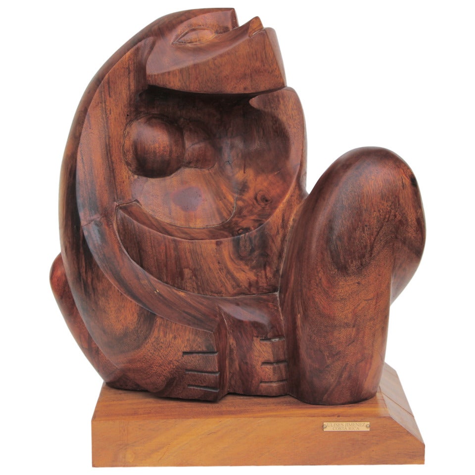 Ulises Jimenez Obregon Cubist Sculpture Monkey For Sale