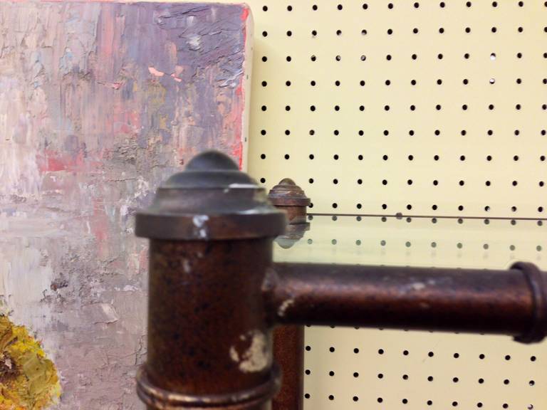 Pair of Patinated Metal Faux Bamboo Etageres 2