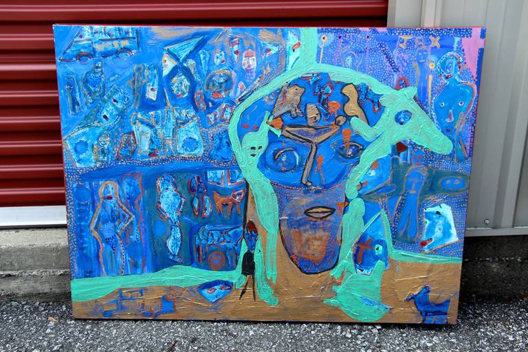 Abstrait coloré de l'artiste réputé de Woodstock Michael Heinrich