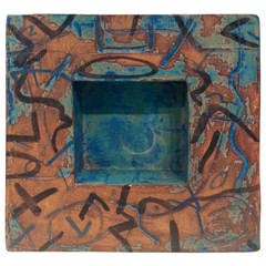 Abstract Glazed Terra Cotta Sculpture