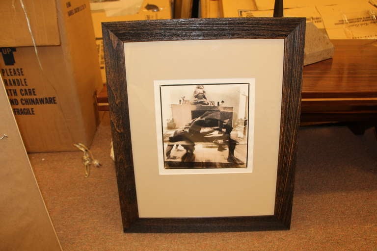 A nice sepia toned double exposure of a yoga position and room decor newly matted and framed. Out of an estate collection of 1970s photographs we purchased.
Please feel free to contact me if you have any questions regarding shipping or specific