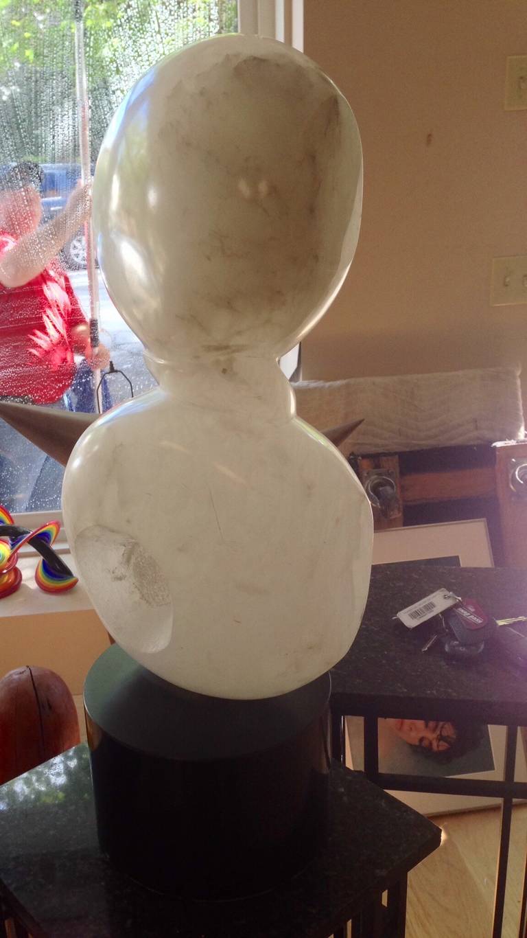 1960s Alabaster Abstract Figural Sculpture In Good Condition In Palm Springs, CA