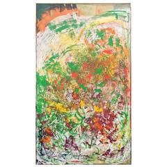 Large Abstract Collage Signed E. Frank, 1987 10