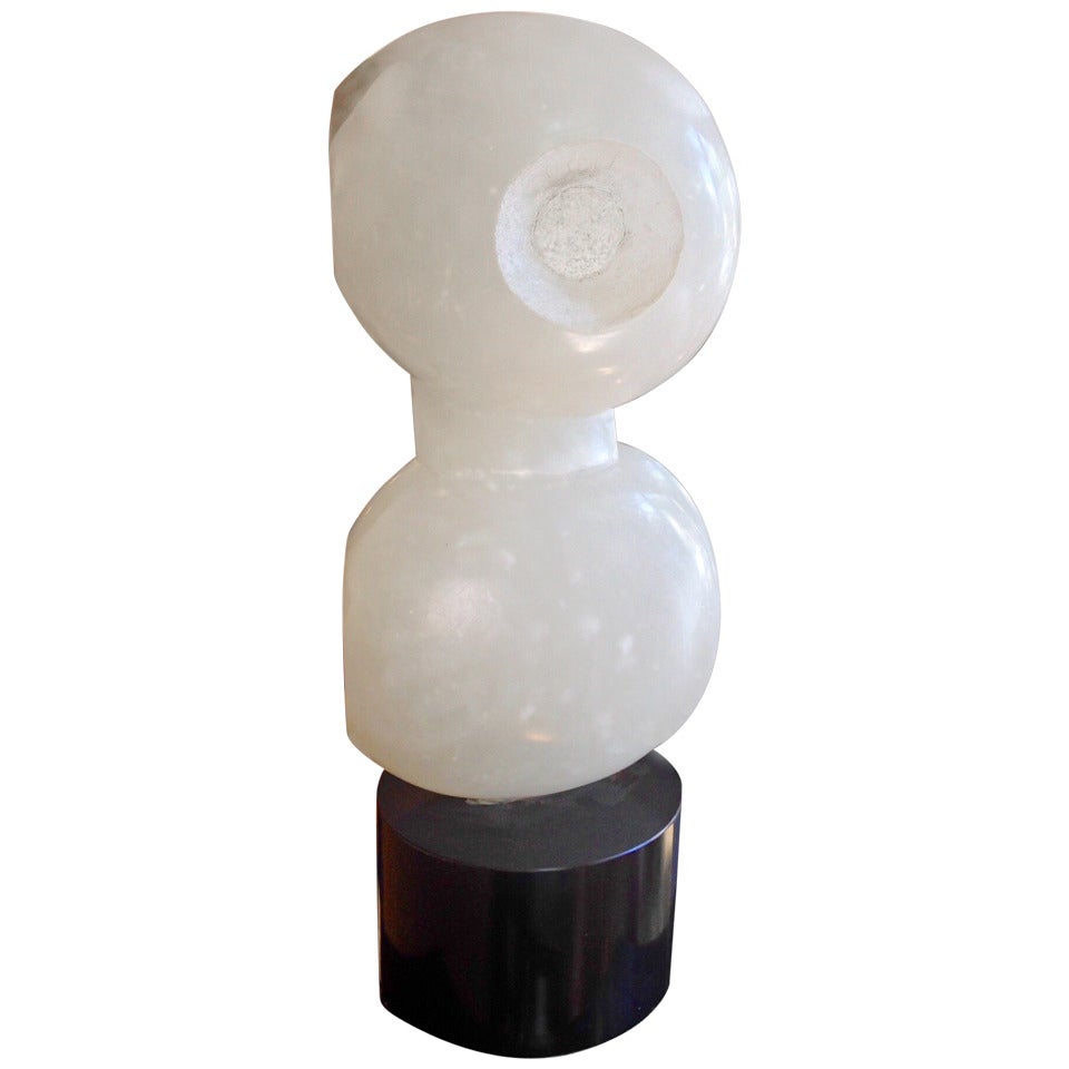 1960s Alabaster Abstract Figural Sculpture